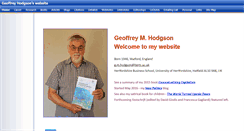 Desktop Screenshot of geoffrey-hodgson.info